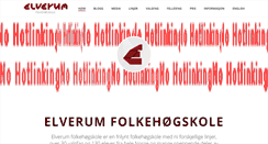 Desktop Screenshot of elverumfhs.no