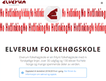 Tablet Screenshot of elverumfhs.no